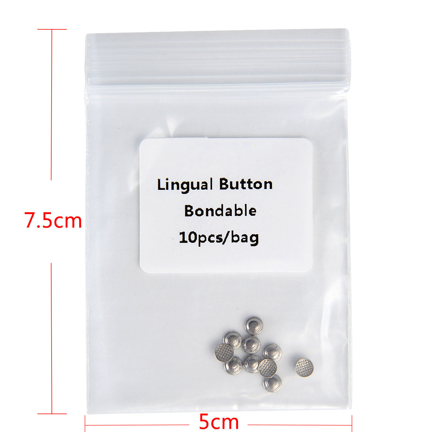 AZDENT Dental Ortodoncia Botones Linguales de Bonda 10pzas/Bolsa