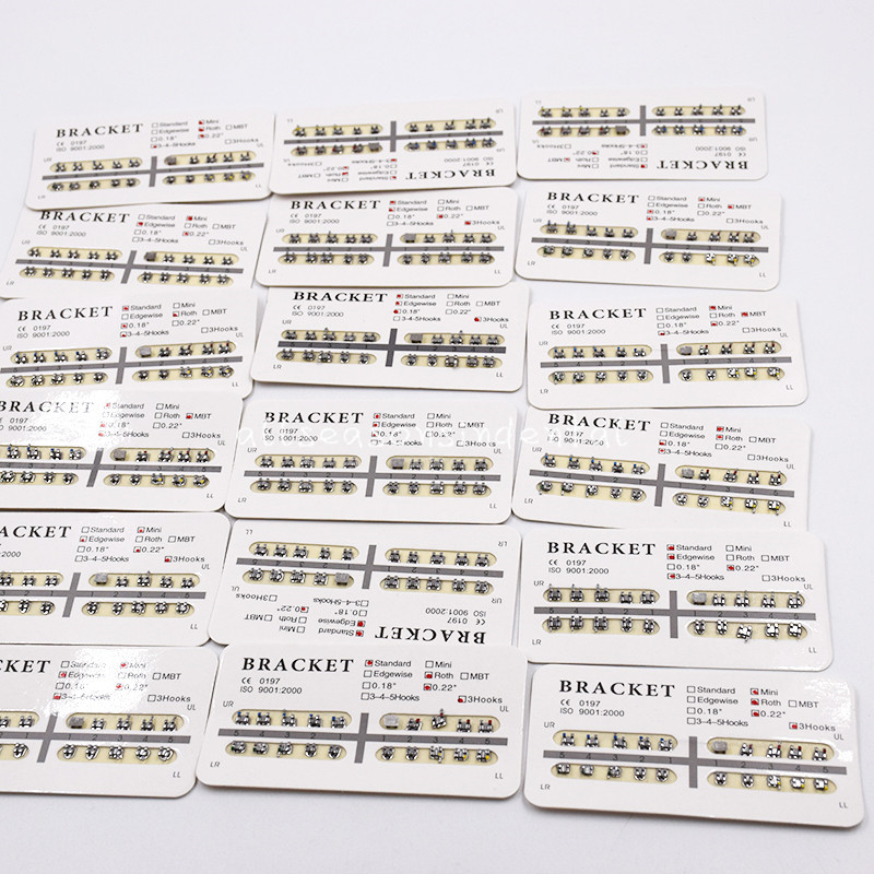 25 Model Dental Orthodontic Ultrathin Metal Bracket Braces Mini/Standard 018 022