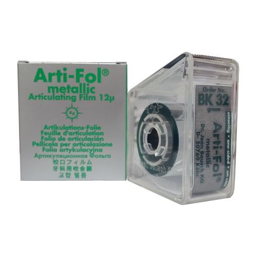 Arti-Fol Metallic Green Shimstock-Film, 12 microns, 22mm x 20m Roll