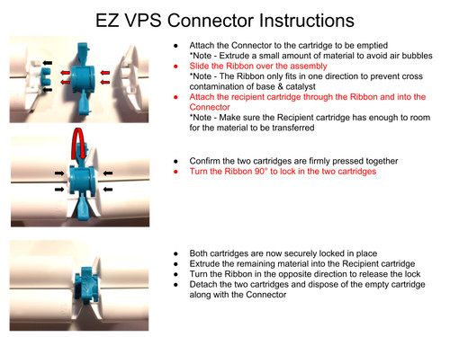 EZ VPS Disposable Impression Transfer Connectors 50 Ribbon holder Korean