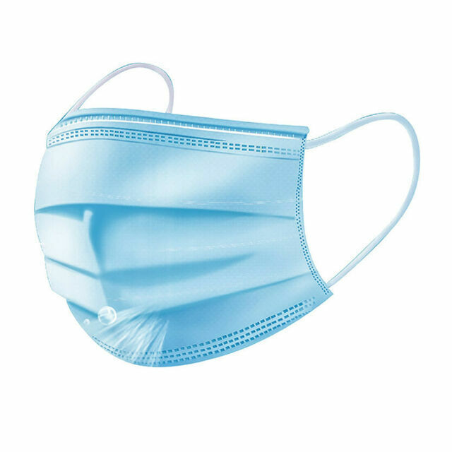 BYD CARE Single-use Surgical Masks, One-size, Blue Box 50 PCS