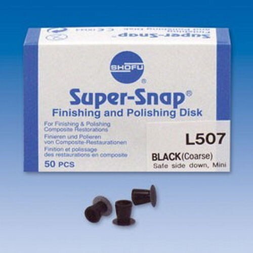 SHOFU Super Snap Finishing & Polishing 50 Disc Pack L507 BLACK COARSE