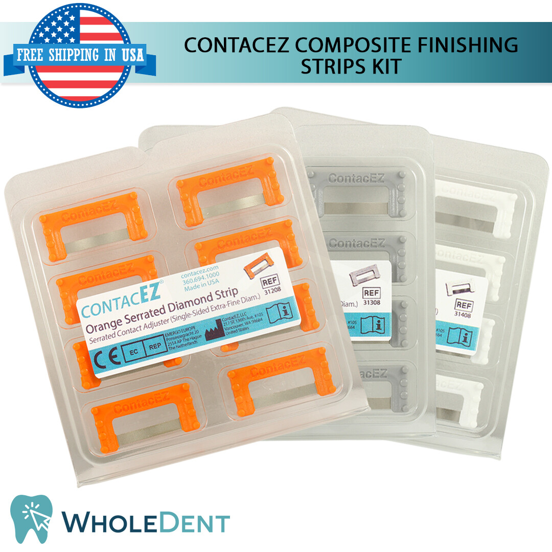 ContacEZ Composite Finishing Kit 24 Restorative Strips Dental Crowns Veneers