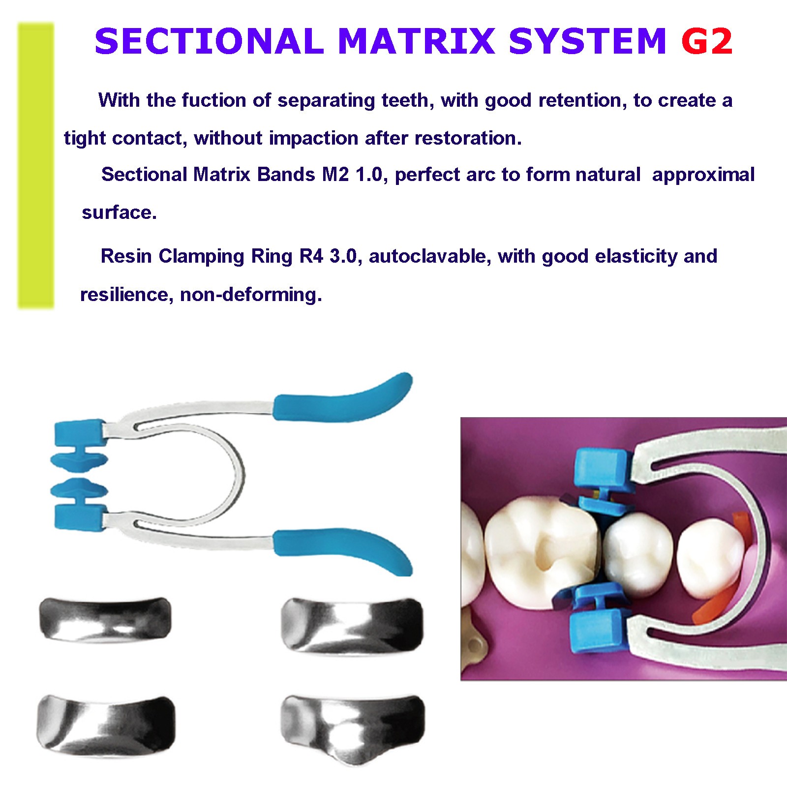 Sectional Matrix System Bands 3D Fusion Professional Kits Garrison Palodent V3