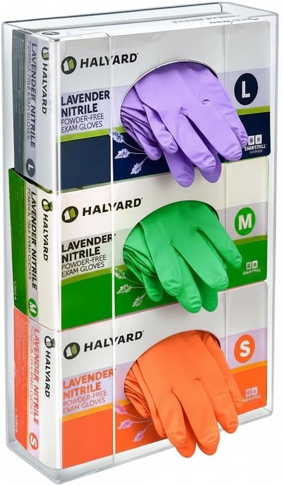 Azar 255630 Acrylic Gloves Box Dispenser Holder Wall Mount – Glove and Facial…
