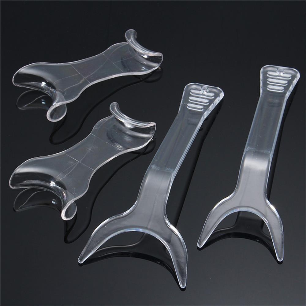 4pcs Dental Orthodontic Lip Retractor Suit + Dental Double-Headed Cheek Opener