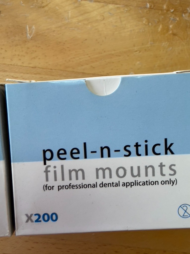 Peel-n-Stick film mounts Dental Disposable X-ray Film Mounts 200pcs