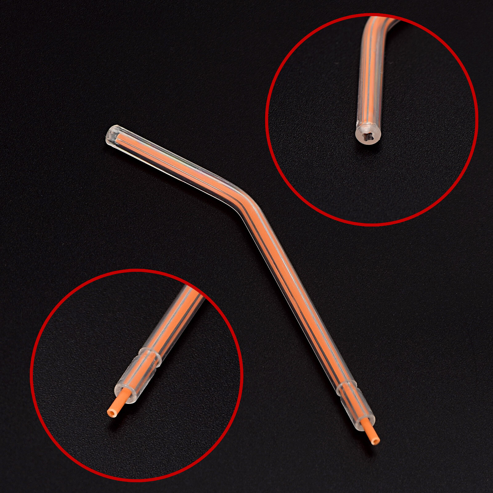 500Pcs Disposable Nozzle Tubes Tips for Dental 3-Way Spray Air Water Syringe