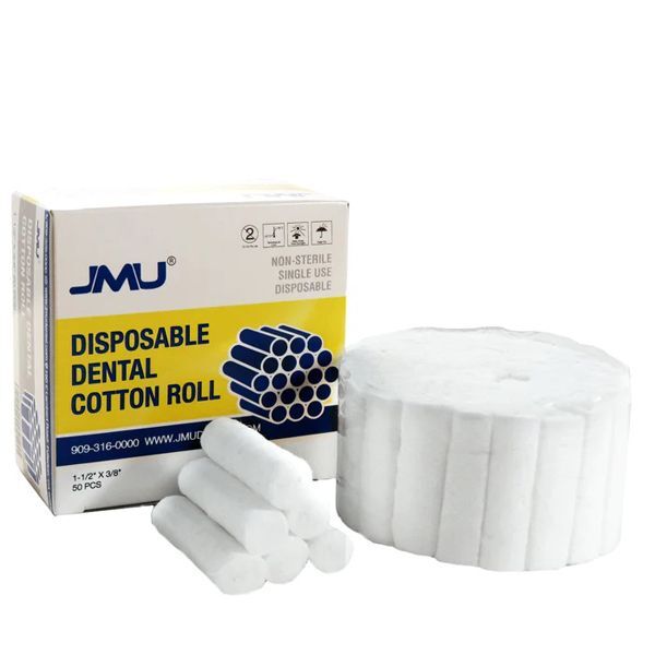 UP TO 2000 JMU Dental Disposable Cotton Rolls 1.5″ x 3/8″ Cotton Non-Sterile