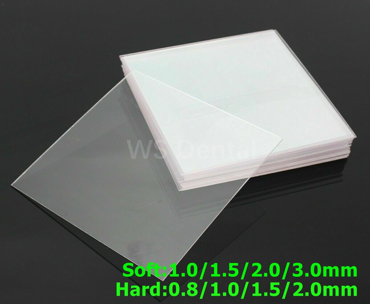 Dental Orthodontic Retainer Vacuum Thermoforming Sheet Splint Hard Soft 0.8-3.0