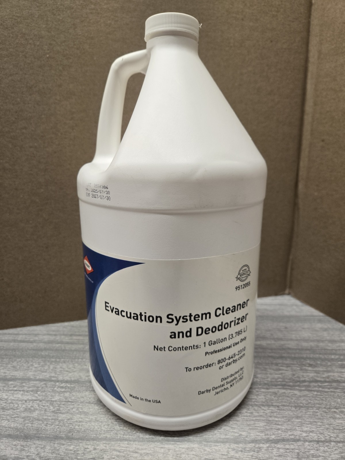 Darby 9512055 Evacuation System Cleaner and Deodorizer- 1 Gallon- Exp 07/30/2027