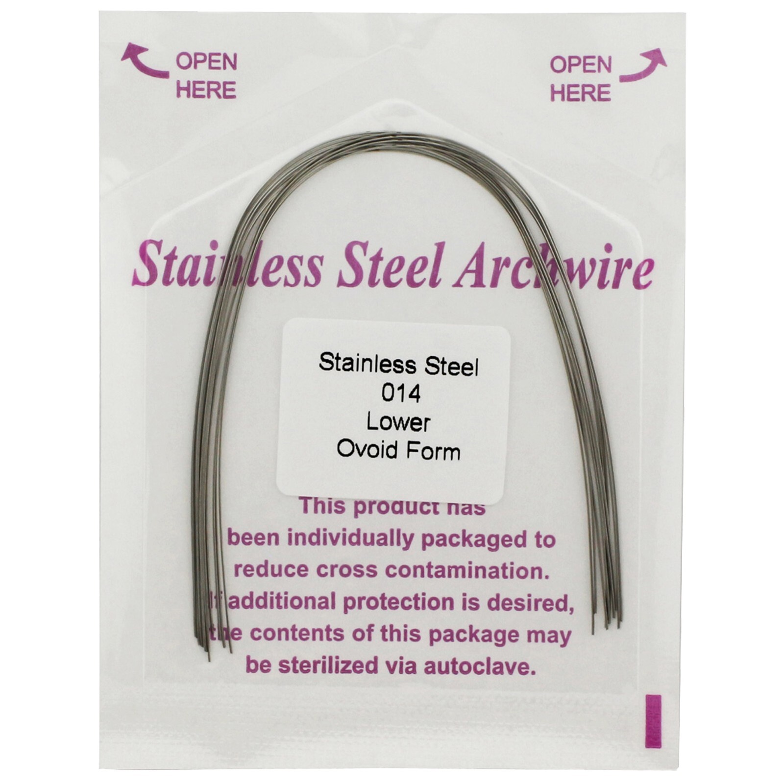 Orthodontic Arch Wire NiTi Stainless Steel Archwires Round Rectangular Natural
