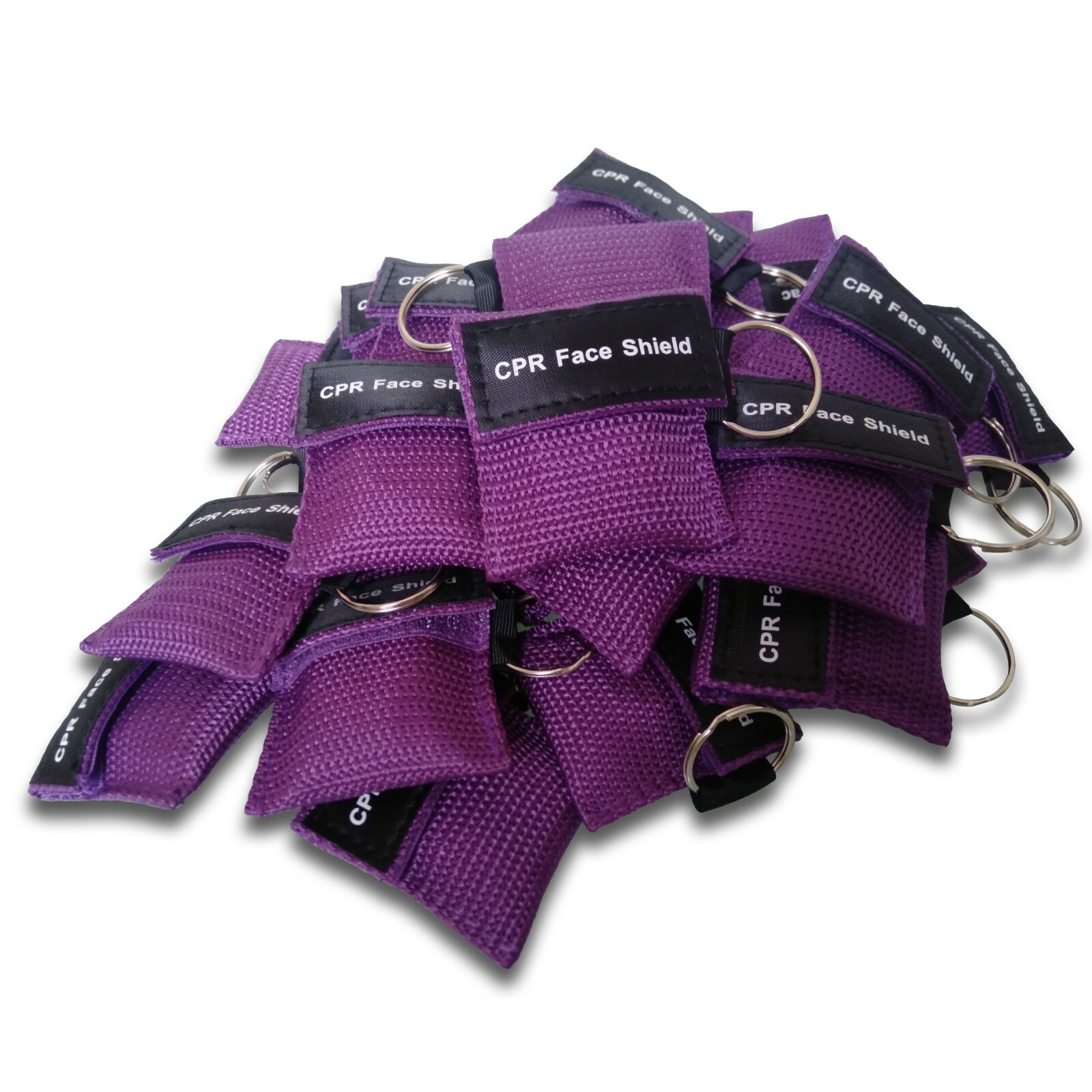 100pcs CPR Face Shield Mask Keychain Emergency Kit Pocket Cpr Face Shields