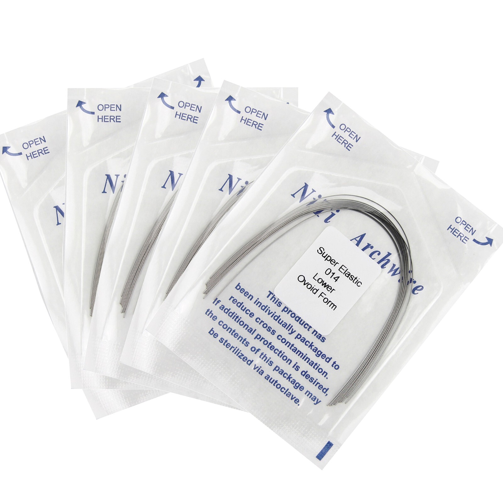 Orthodontic Arch Wire Niti Round Rectangular Ovoid Natural arcos de ortodoncia