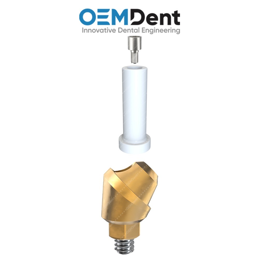 Dental Angulated Multi Unit 1.6 Plastic Sleeve Set 45° DSI® Compatible Int Hex
