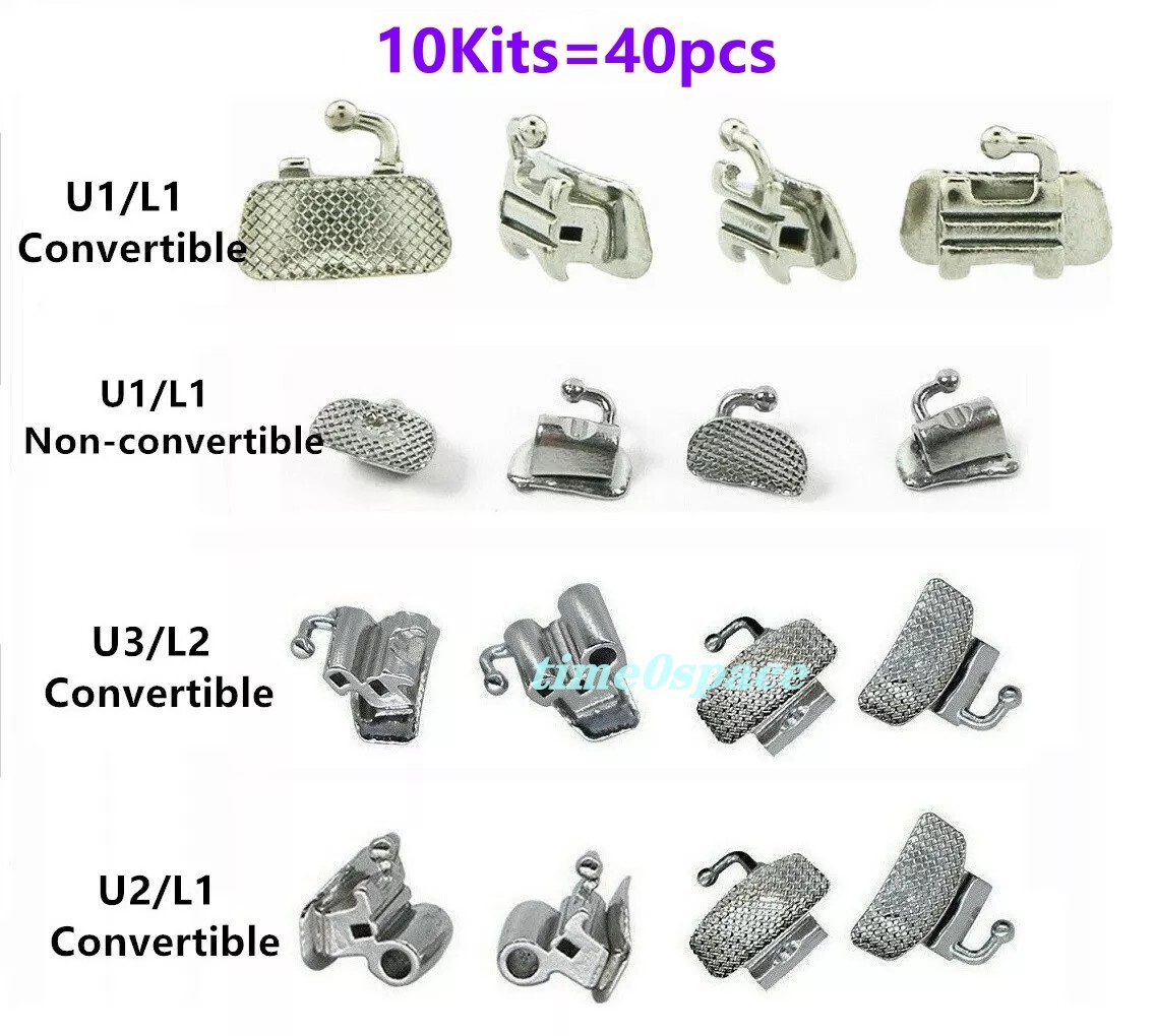 Dental Orthodontic Buccal Tubes Bracket Braces 1st 2nd Molar Roth MBT 022 018