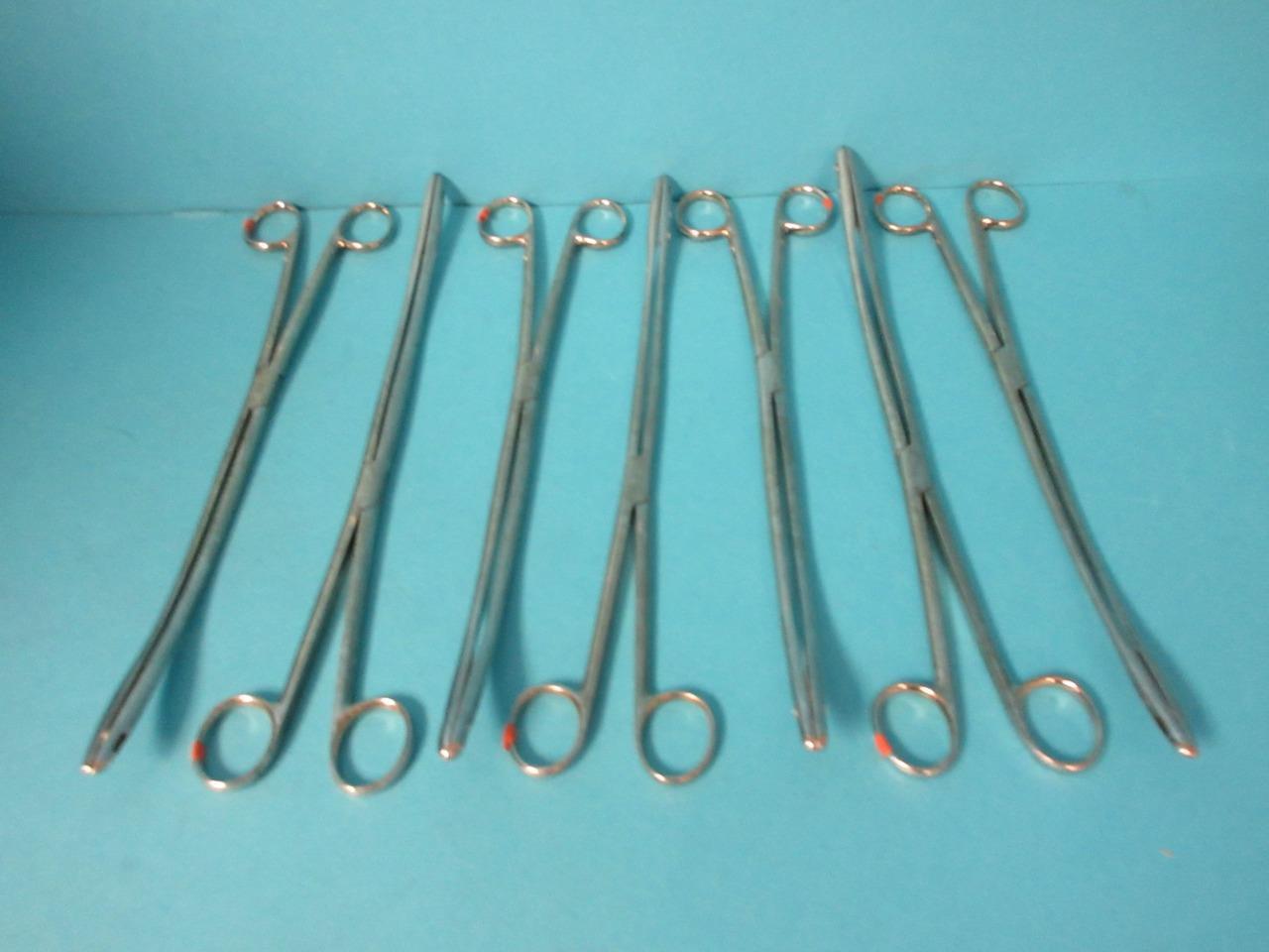 Lot of 9 Pakistan K/S Instrments Stainless Steel Placenta Forceps Surgical Tool