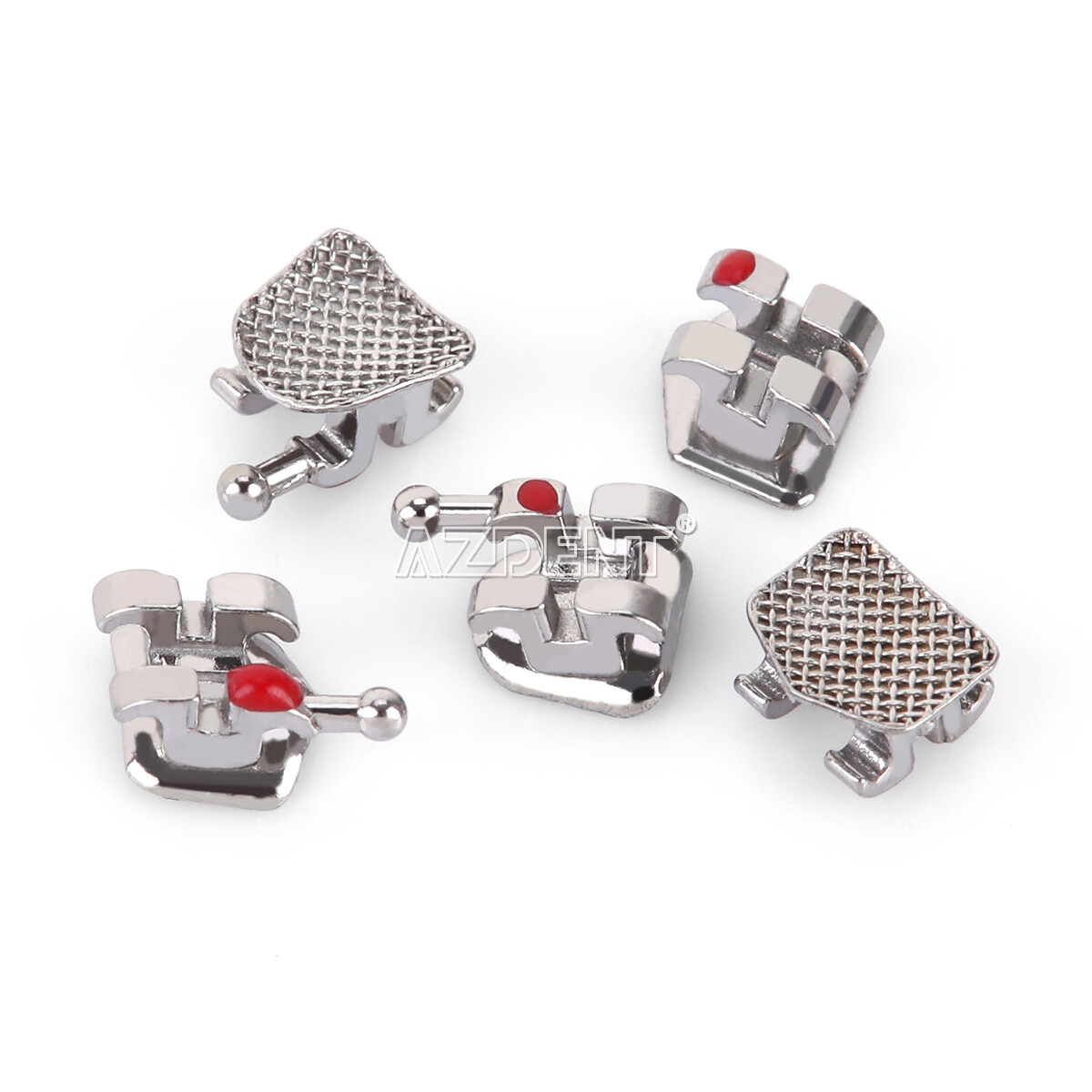 AZDENT Dental Orthodontic Brackets Braces Mini/Standard Roth/MBT Metal Brackets