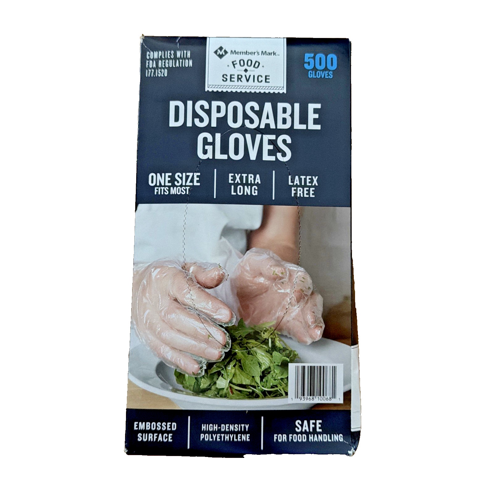 Member’s Mark Disposable Food Service Gloves 500 Ct Latex Free HDPE One Size