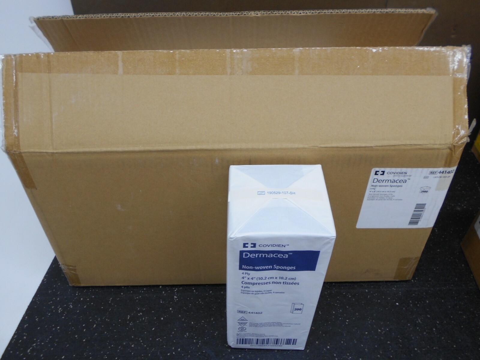 COVIDIEN 441402 DERMACEA NON WOVEN 4 PLY 4”x4” SPONGES