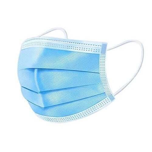 [50 PCS] Disposable Face Masks, Breathable Face Mask for Home, Office, Blue