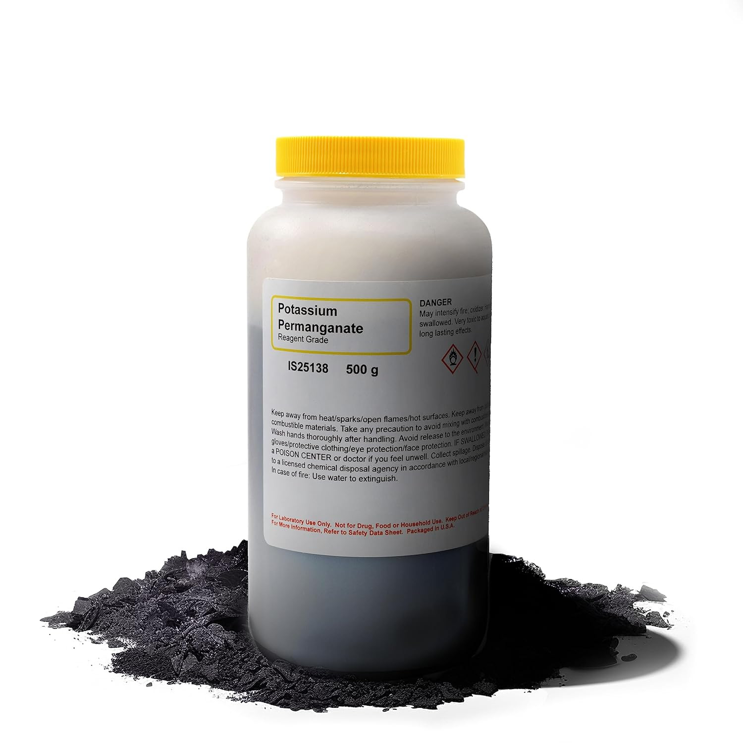 ALDON Innovating Science Potassium Permanganate Powder, 500G – Reagent-Grade – t