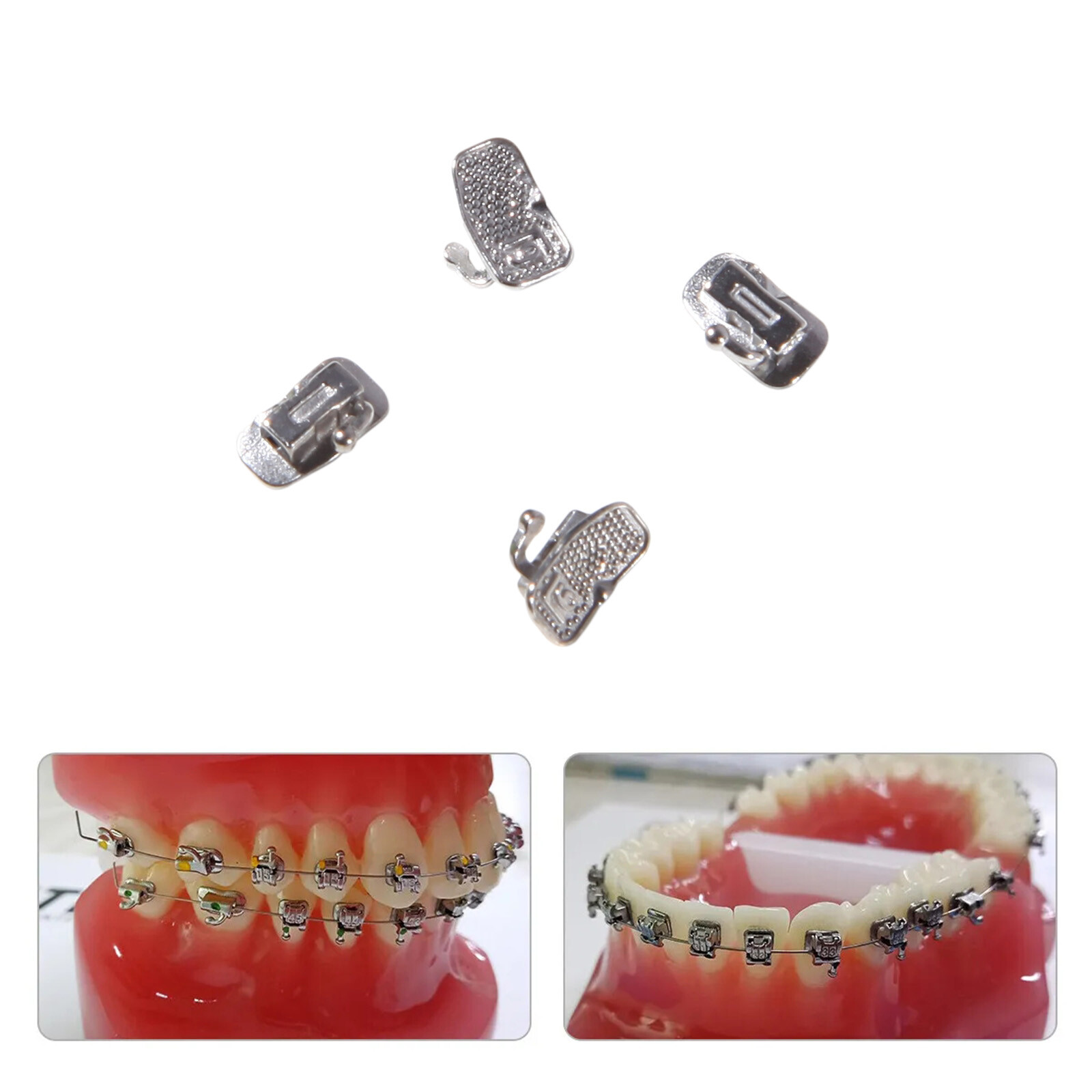 20pcs Dental Orthodontic Self-ligating Brackets Metal Brace Roth 022 345 Hooks