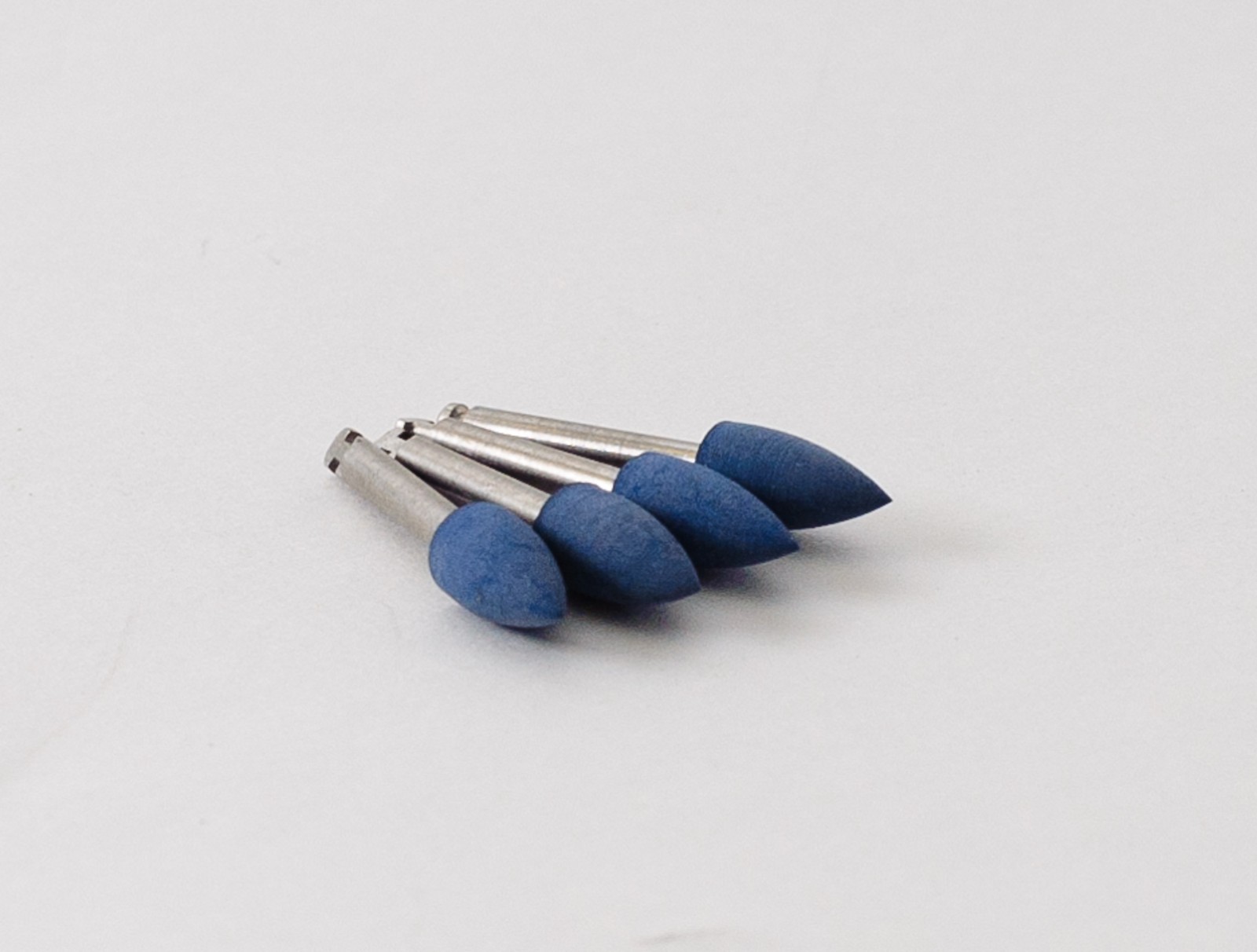 DENTAL LAB MOUNTED SILICONE POLISHING POINT MIDGETS REDUCTION 100/BOX BLUE RA