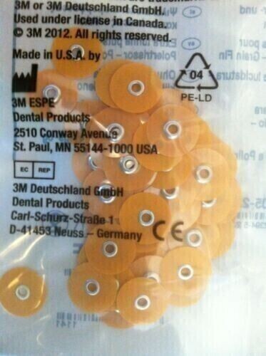 3M Dental Sof-Lex Soflex Discs Pack of 30 Orange Series 2382F Fine 1/2″ 12.7 mm