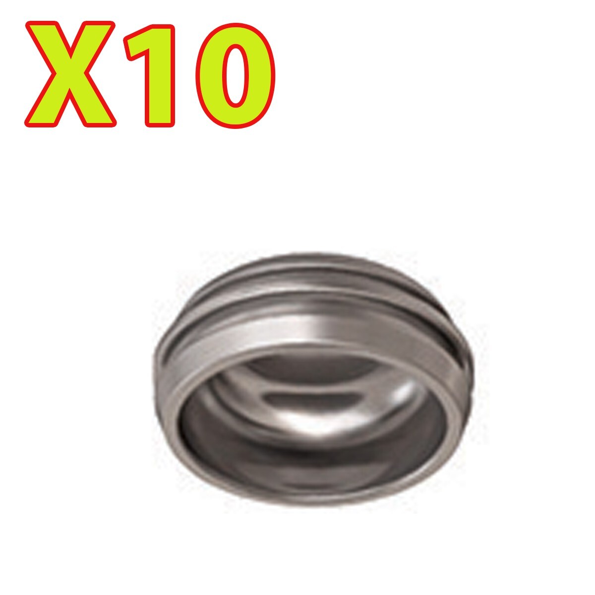 Metal Caps Housing For Overdenture Abutment Removable Titanium (10 Pack)
