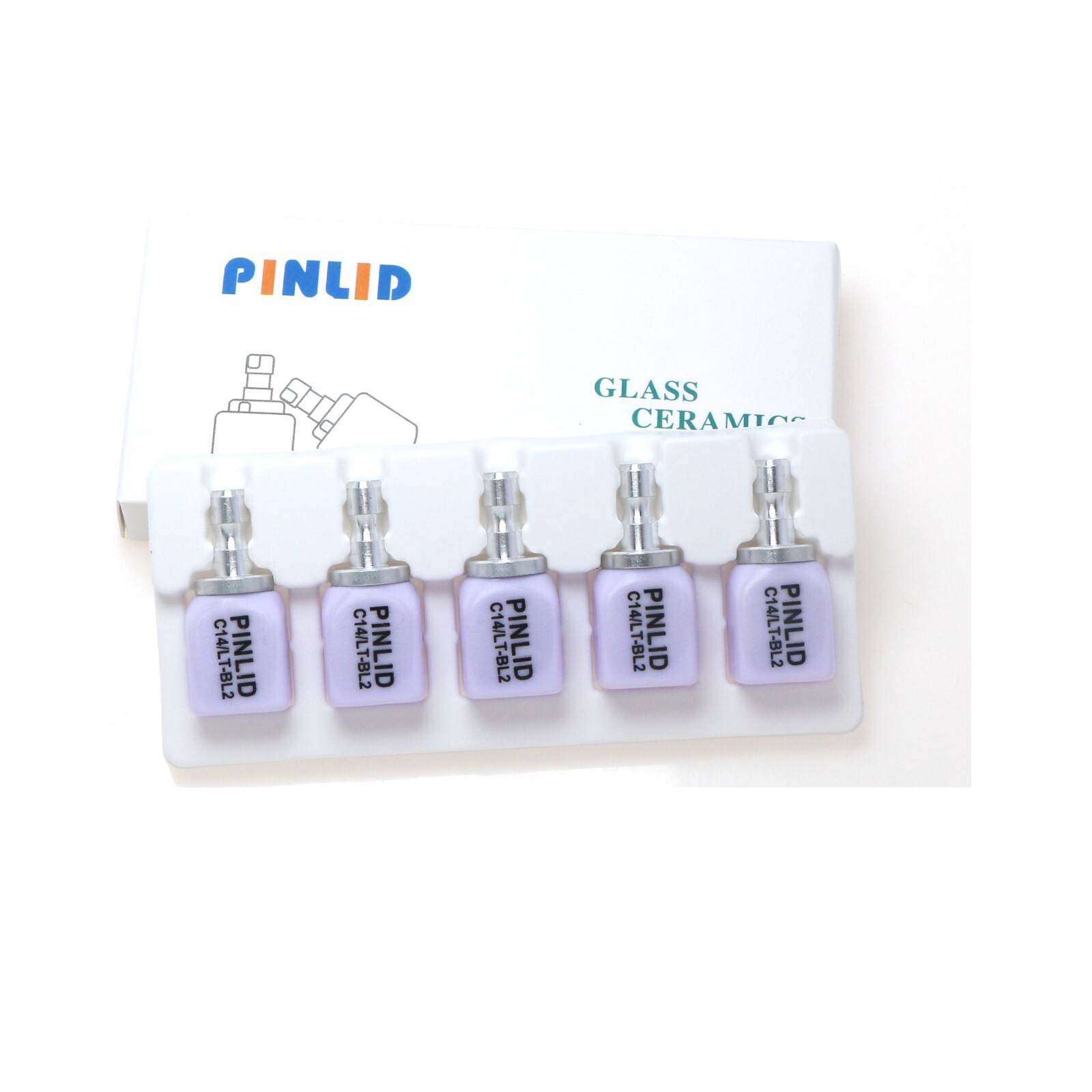 US Glass Ceramic Emax CAD CAM Block LT C14 Dental Lithium Dislicate Blocks CEREC