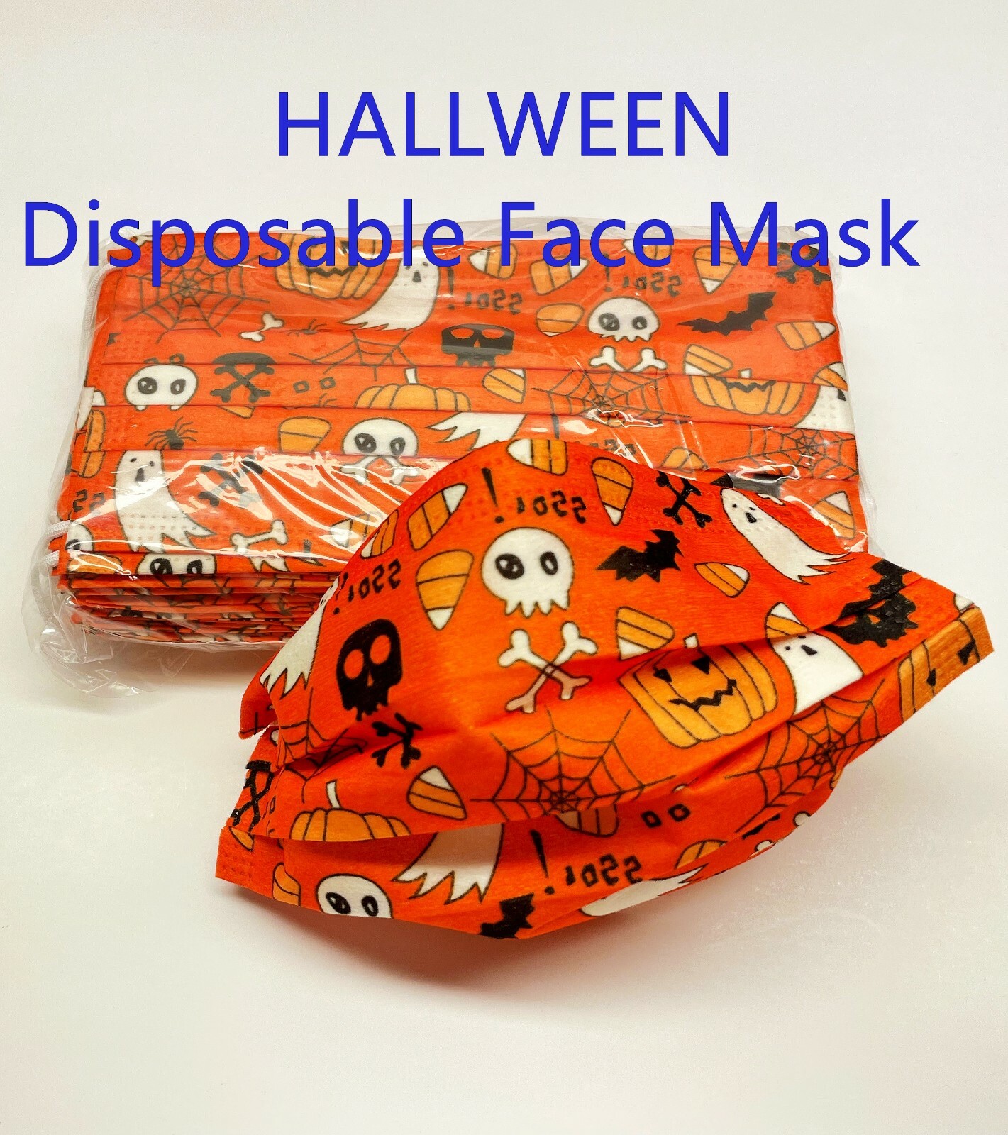 Holiday Pattern Disposable (50-PCS) Face Mask Assorted 3-Ply Adult Mouth Cover