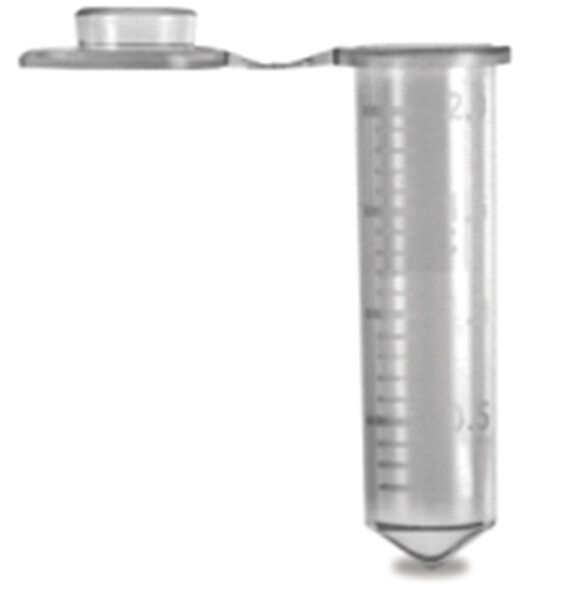 *** 2.0ml Neptune Conical Bottom Centrifuge Tubes w/Attached Caps Clear