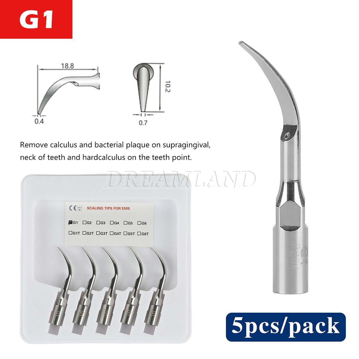 Dental Ultrasonic Piezo Scaler Tips fit EMS SKYSEA DTE SATELEC Handpiece NEW