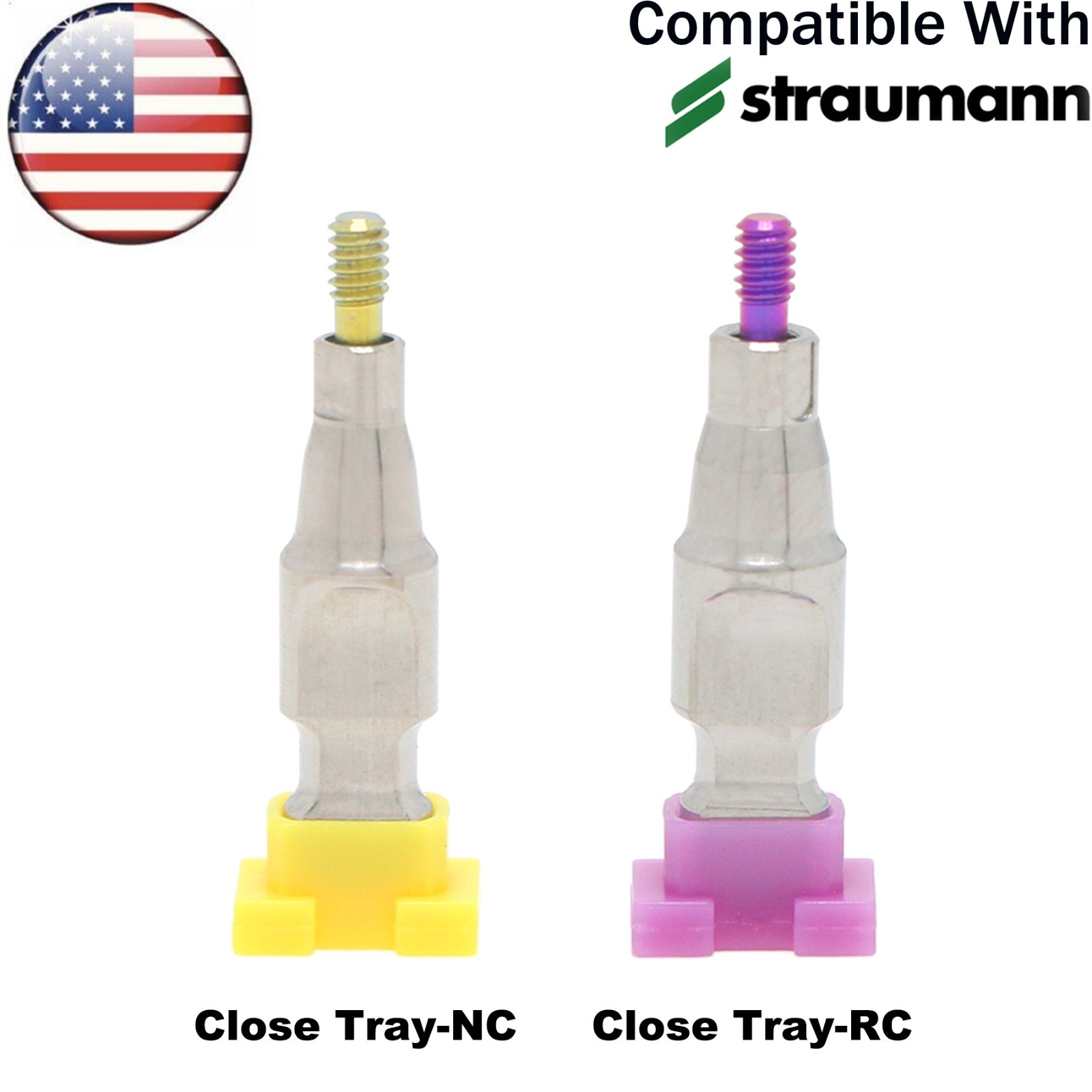 US Dental Impression Coping Open Closed Tray NC RC Transfer Fits Straumann ITI