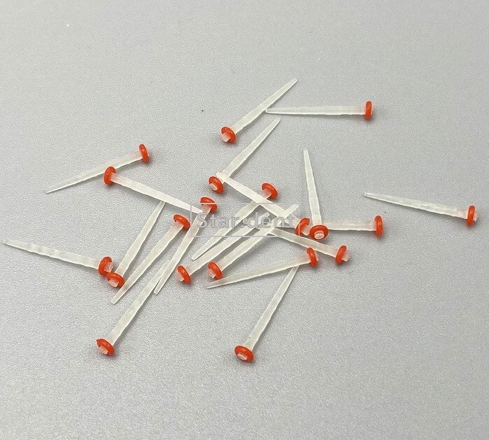 200x Dental Quartz Glass Fiber Post Teeth Restorative Screw Straight Endo Posts
