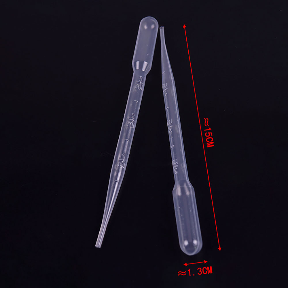 Disposable 1/2/3/5ml Eye Dropper Set Transfer Lab Graduated Pipettes 200/400Pcs