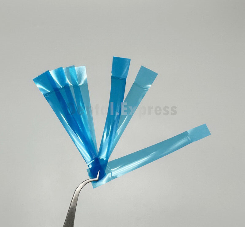 Dental Blue Proximal Strips Polyester Matrix Bands Metal Anterior Twin Matrices