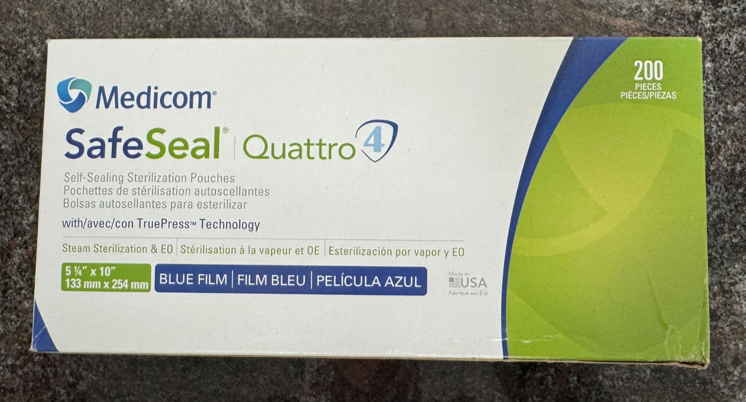 Sterilization Pouches 5.25″ x 10″ Medicom – 1 Box (200/box)