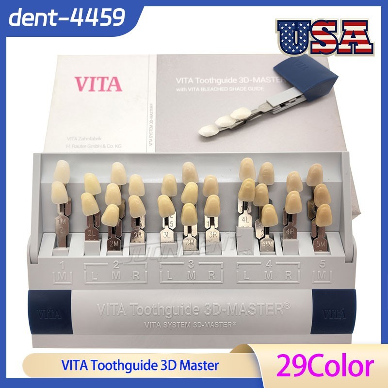 VITA Dental Lab Resin Toothguide 3D Master with Bleached Shade Guide 29 Colors