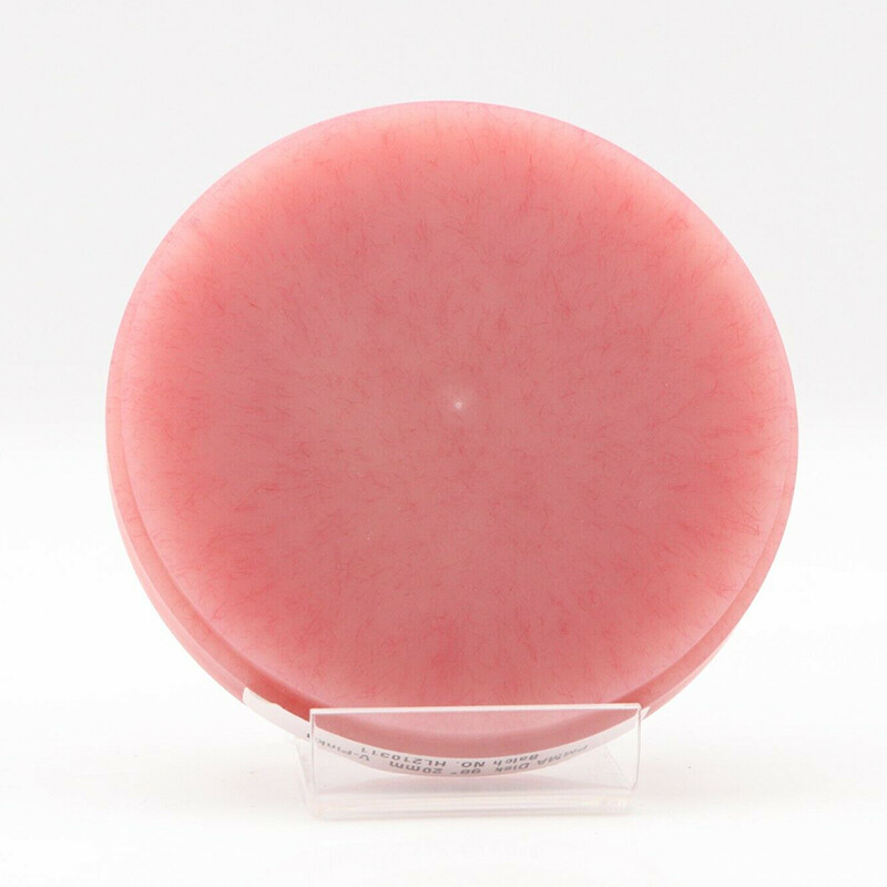 5Pcs Pink 98mm Dental PMMA Blocks with Veins/Bloodshot for Open/Wieland System