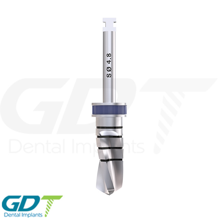 Short Drill 4.8mm, External Irri gated, Dental Im plant Sur gical Tools