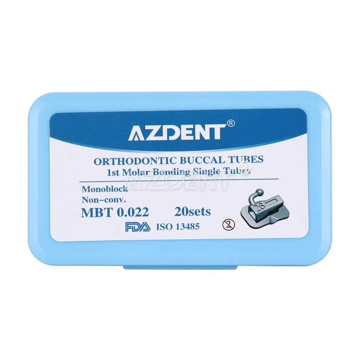 AZDENT Dental Ortho Buccal Tubes 1st 2nd Molar Tube/Preformed Wire Ligature Ties