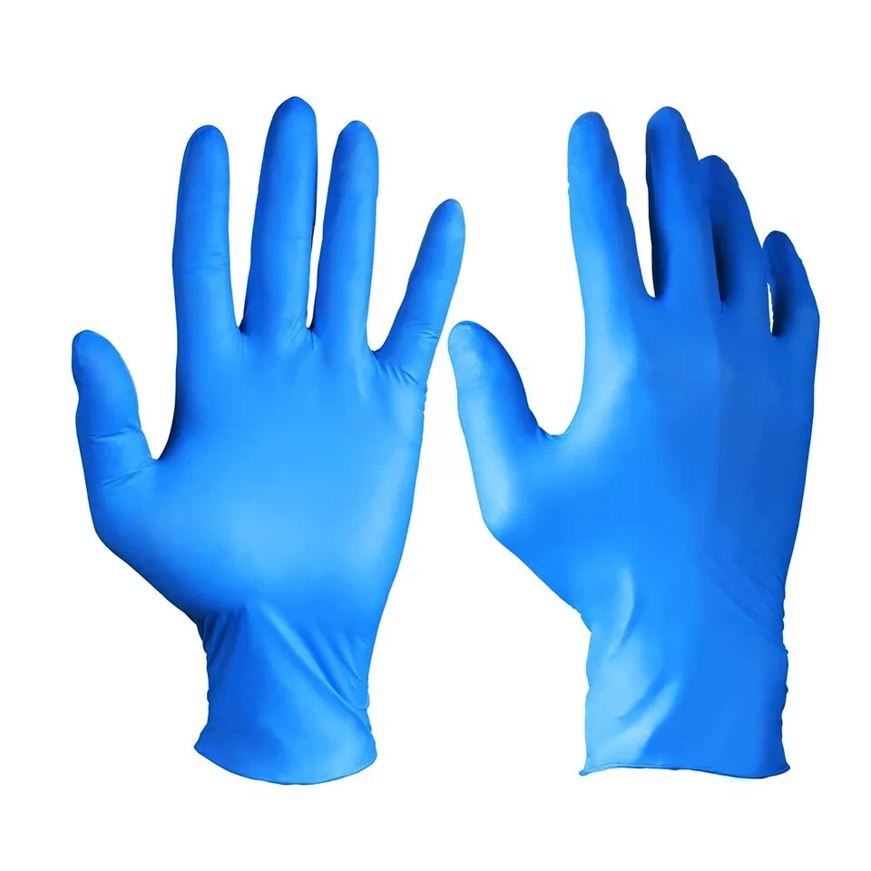 PEIPU Nitrile Exam Gloves Disposable Gloves，（Large,100 Pack Powder Free, Clea…