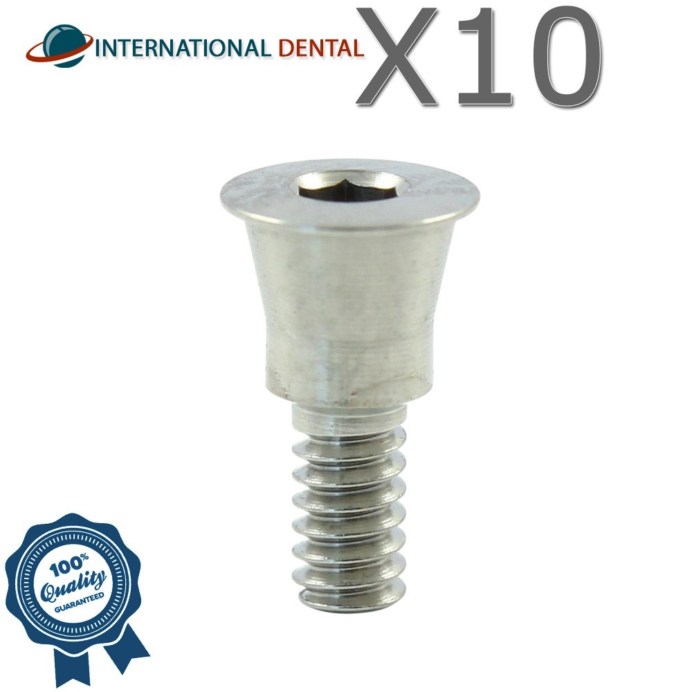 10 Cover Screw For Conical Connection 2.25 Hex NP Fixture Titanium Hex System