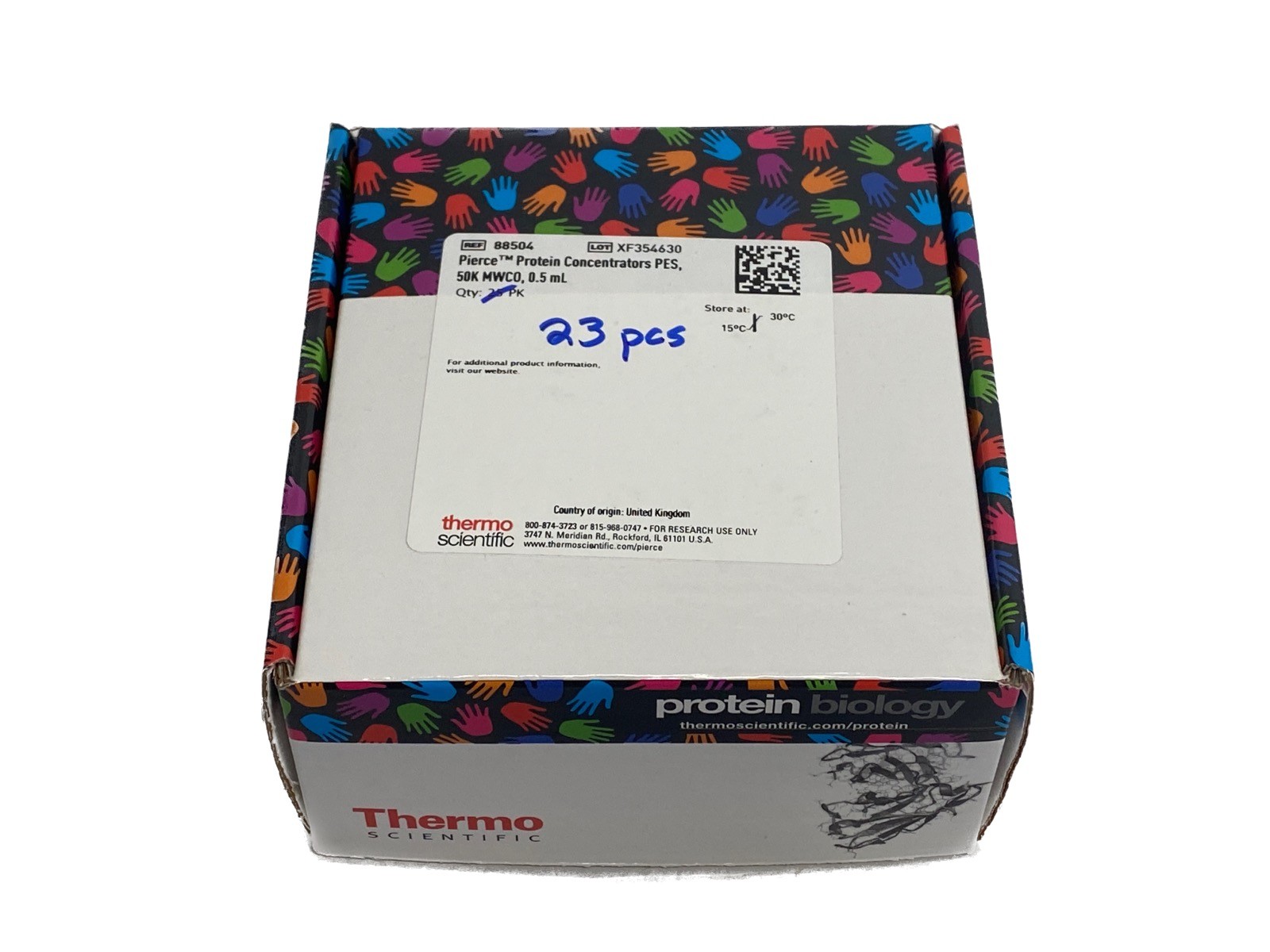 (23) THERMO PIERCE 0.5mL Protein Concentrators PES 50K MWCO 88504