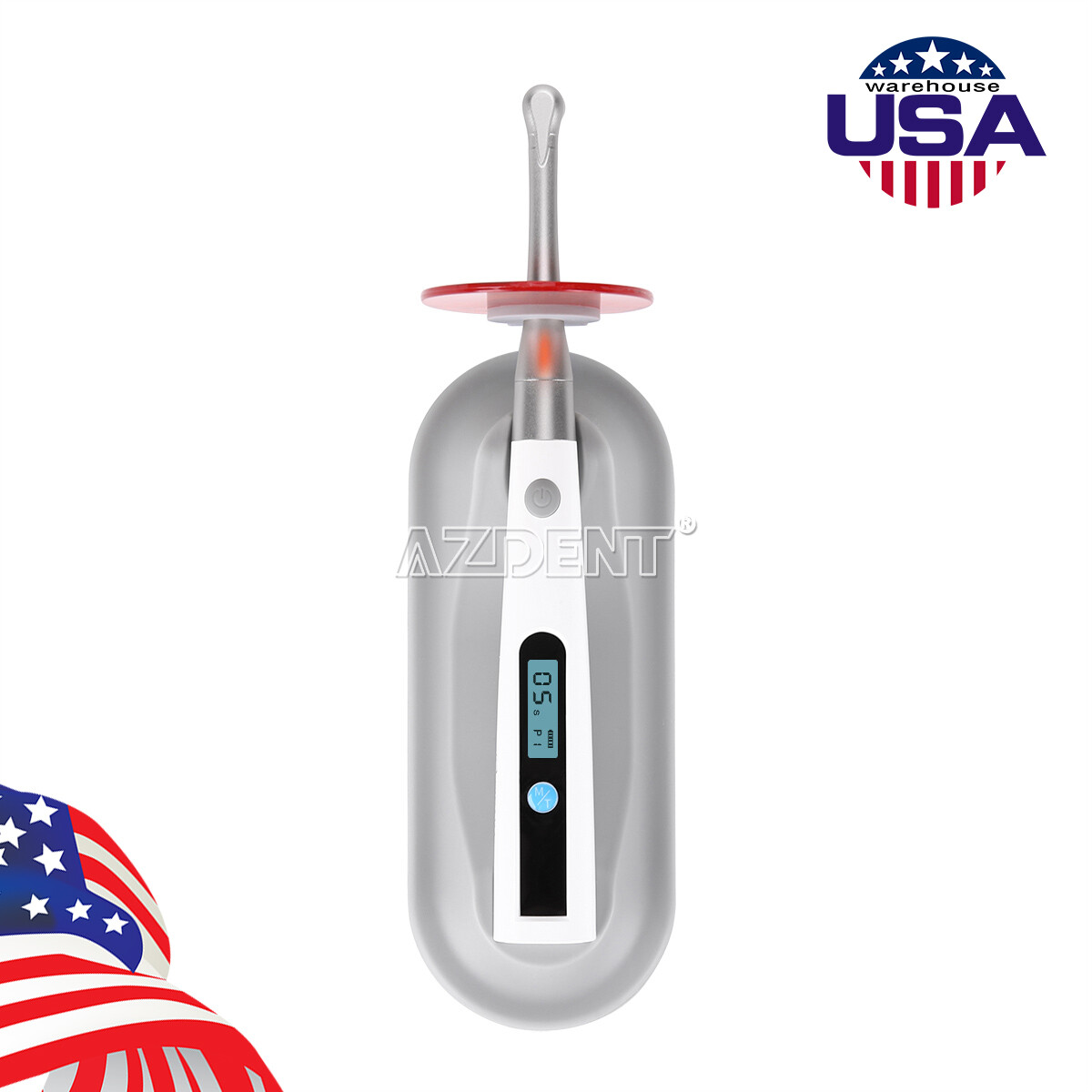 Dental Wireless Curing Light Lamp CV-215GUN 1 Second Curing 1400mw/cm2 UPS