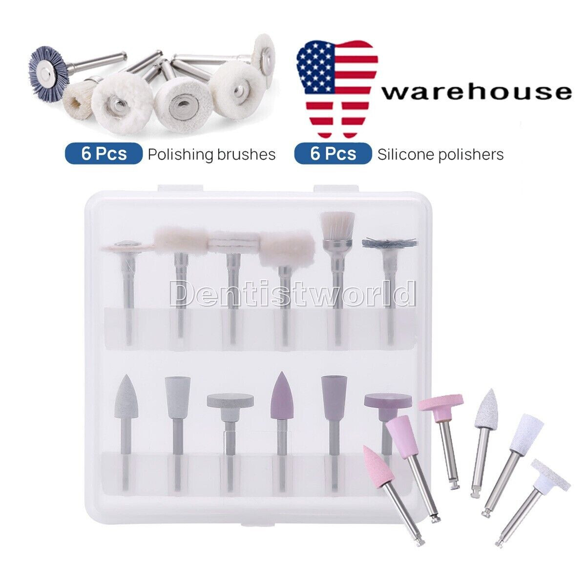 AZ Dental Composite Polishing Kit RA Finishing&Polishing For Low Speed Handpiece