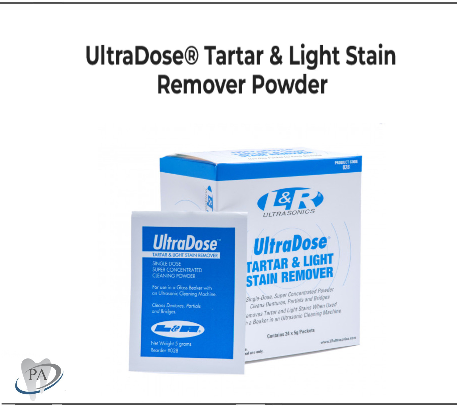 Dental Ultradose Ultrasonic Solutions – Tartar and Light Stain Remover Powder