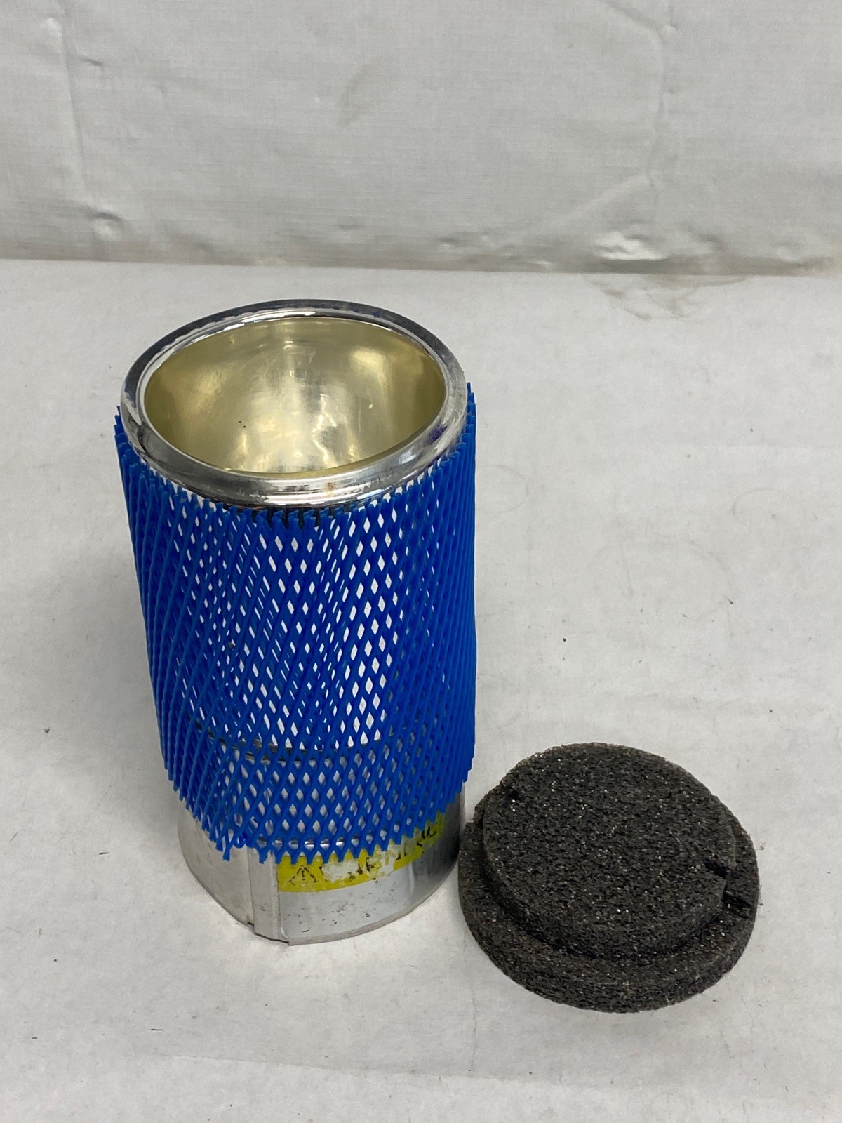 POPE 350mL Lab Grade Cylindrical Glass Dewar Flask Std Base Mesh Stpr 8600 8845